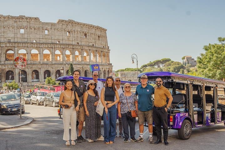 VIP moments at the Colosseum, where ancient grandeur frames a modern journey in comfort.