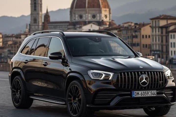 Florence private city car Tour by Mercedes Car with driver