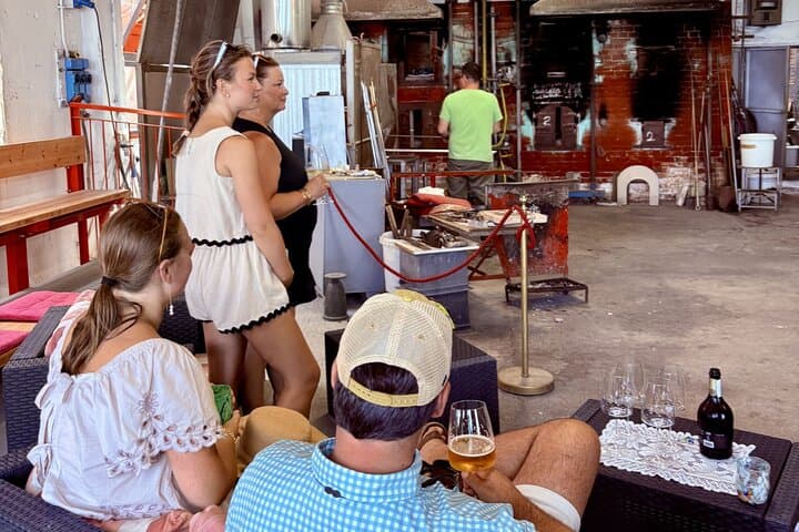 the glassblowing demonstration
