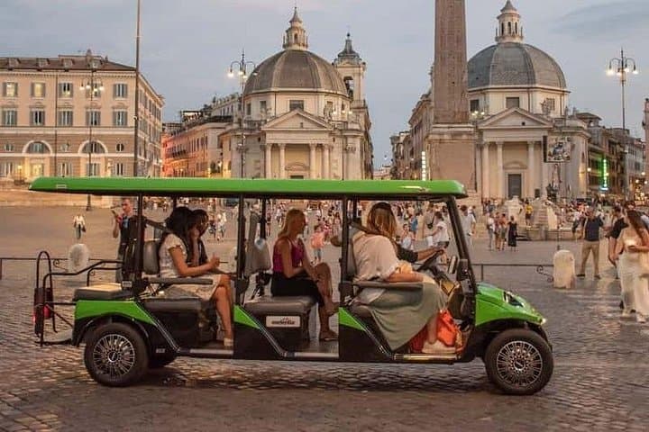 Relax, learn, and laugh your Roman adventure made easy by golf cart.