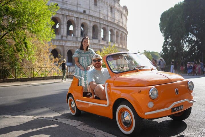 Convertible Fiat 500 Tour in Rome with Professional Photos