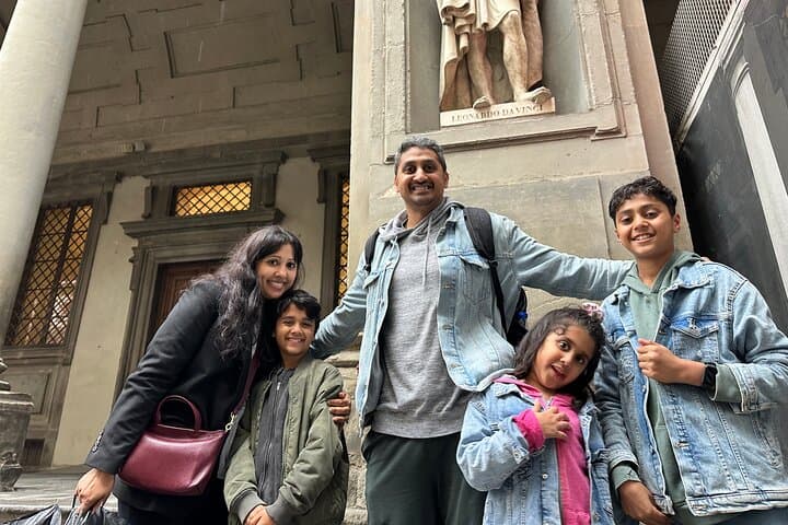 Having fun in Florence on our tour for Kids