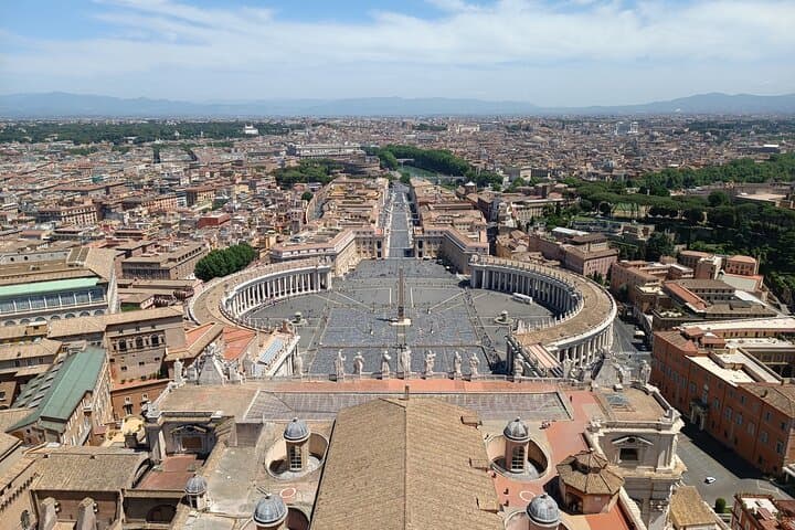 view from rooftop of St. Peter's Basilica