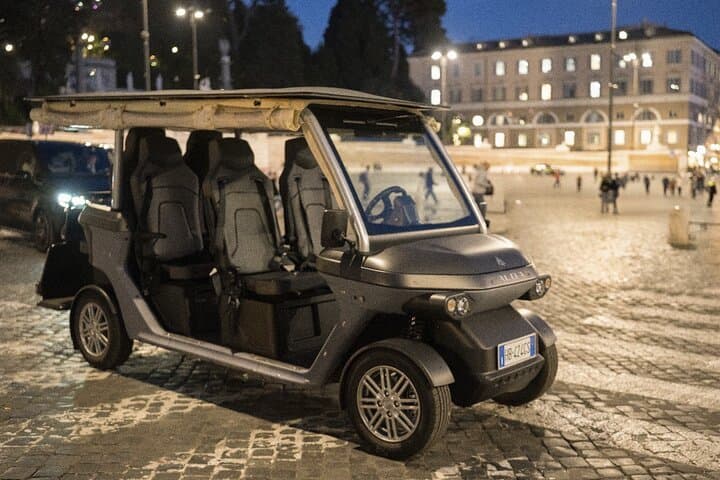Private Golf Cart in Rome with Hotel Pickup and Artisan Gelato