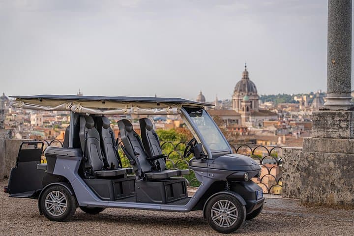 Rome Private Golf Cart Tour with Colosseum & Ancient Catacombs