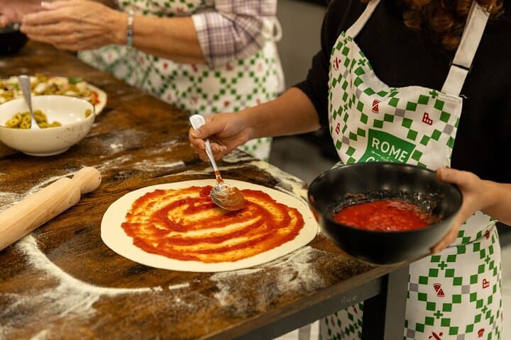 Making pizza from scratch
