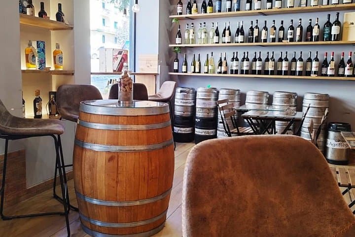 Cozy setting with barrels