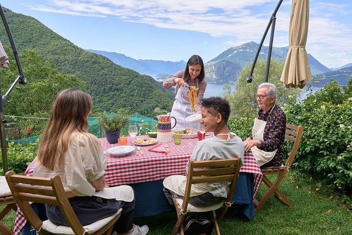 Handmade Ravioli & Tiramisu in Bellano with Lake Como Views