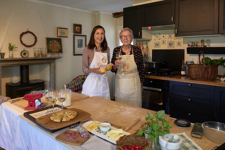 Handmade Ravioli & Tiramisu in Bellano with Lake Como Views