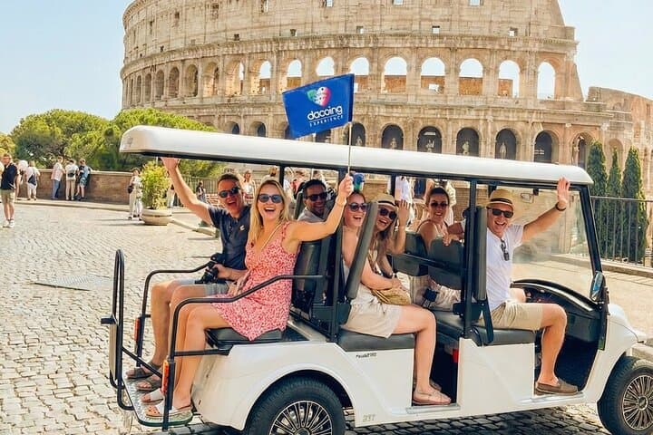Rome: Explore Top Attractions by Electric Golf Cart