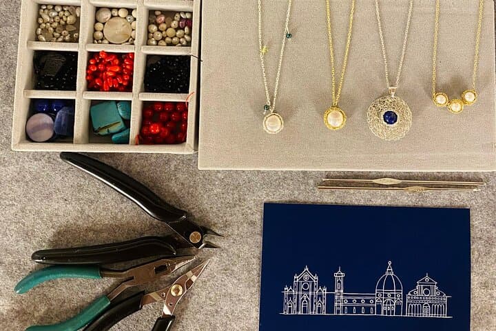 A selection of semi-precious stones to choose from