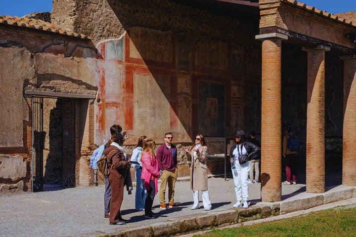 Pompei & Wine Tasting from Naples- Guide,Transfer and Tickets