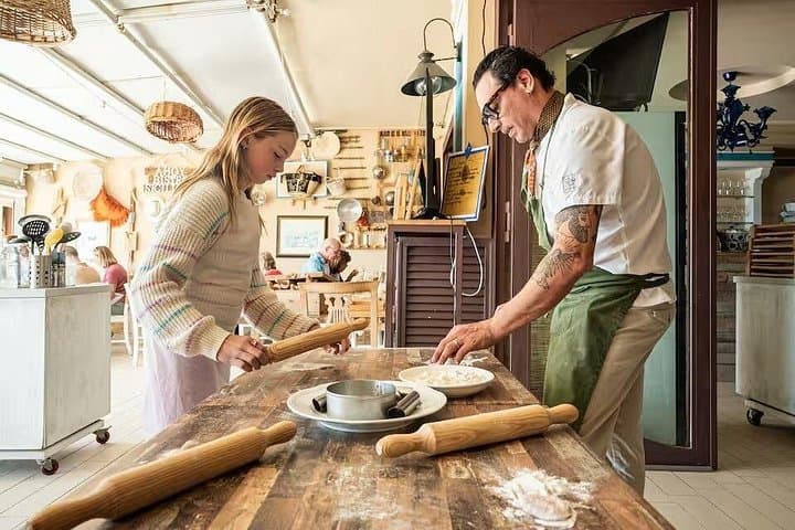 Pizza and Cannolo Making by the Sea