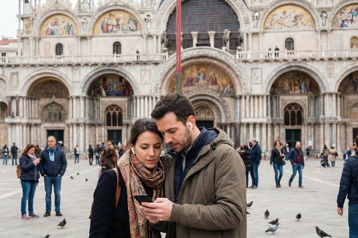 Self Guided AI Audio Tours to Venice and all Italy for 7 days