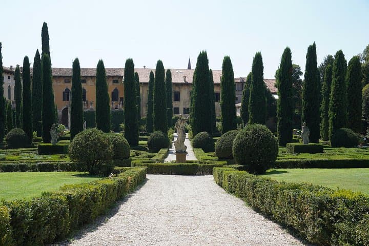 Entrance with Cypress alley