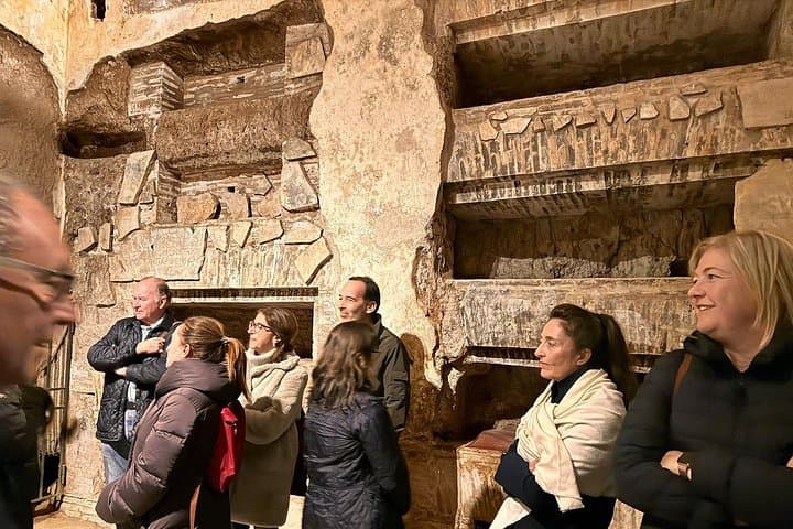 Catacombs Tour with Transfer – Optional Capuchin Crypt or Trevi