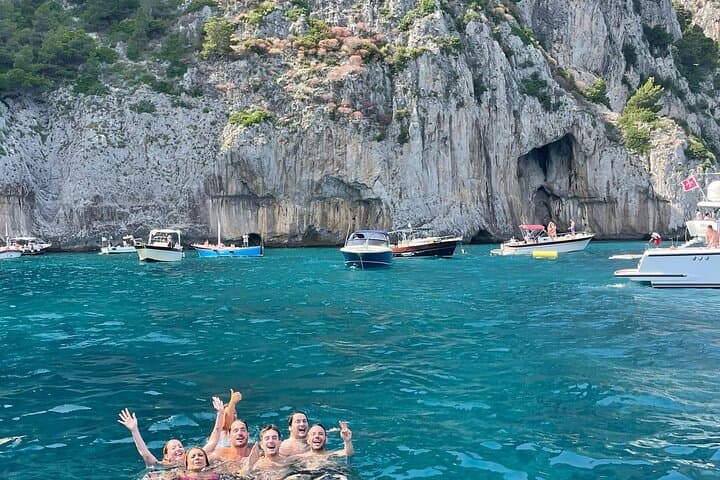 Sorrento Coast Sunset Boat Tour: Small Group, Swimming & Dinner