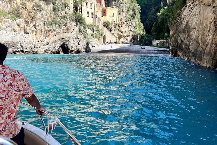 From Naples Boat trip to Capri visit to the city swim stop