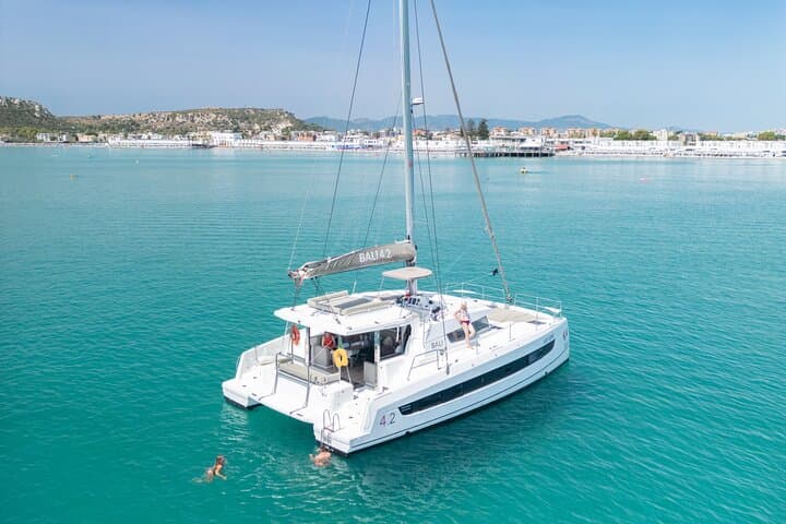 Cagliari Catamaran Sailing Tour Scenic Coastline and Snorkeling