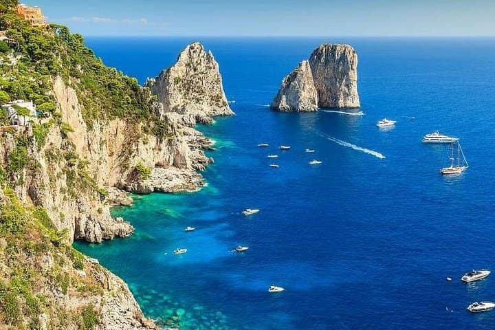 Capri Anacapri with Optional Boat Ride Small Group from Sorrento