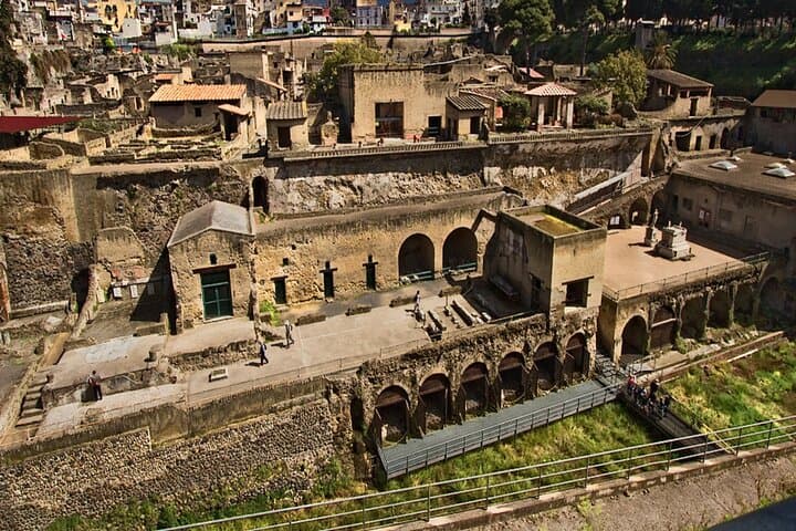 Pompeii, Herculaneum, Vesuvius Wine Tasting and Lunch from Naples