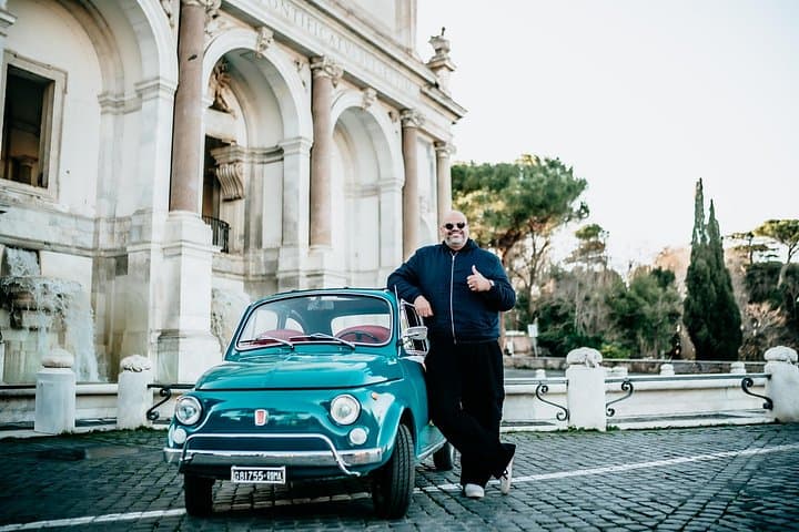 Rome Vintage Fiat 500 Ride with Professional Photoshoot