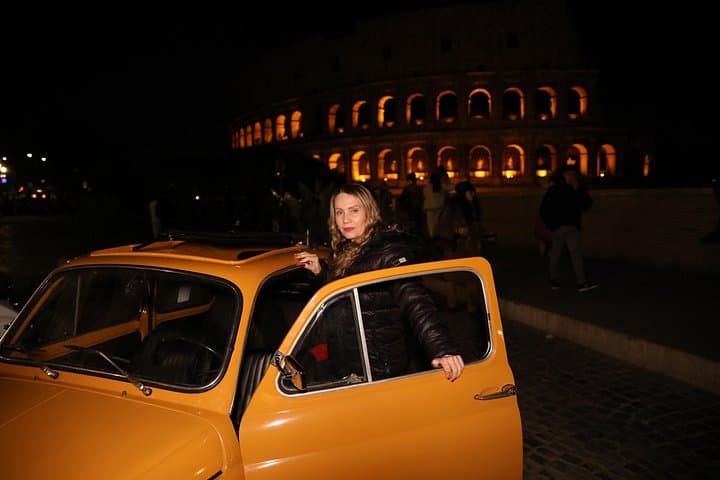 Rome Vintage Fiat 500 Ride with Professional Photoshoot