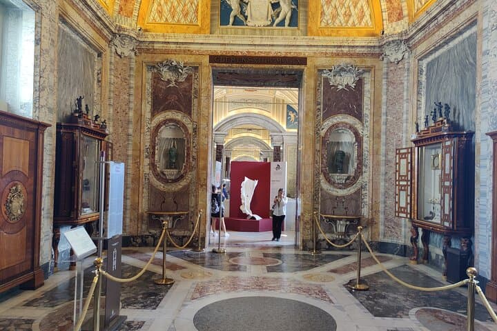 Private style Vatican chamber adorned with timeless masterpieces