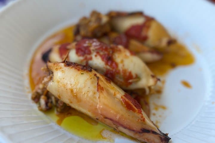 Stuffed squid