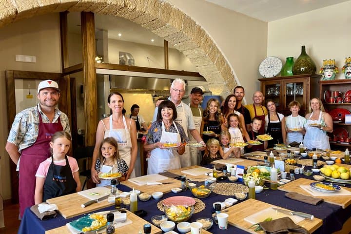 Sea Villa Cefalù: Hands-on 4-Course Pasta Cooking Class & Wine
