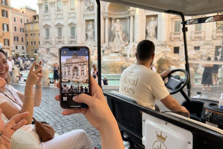 Rome in Love with Private Golf Cart Tour with PickUp and Drop Off