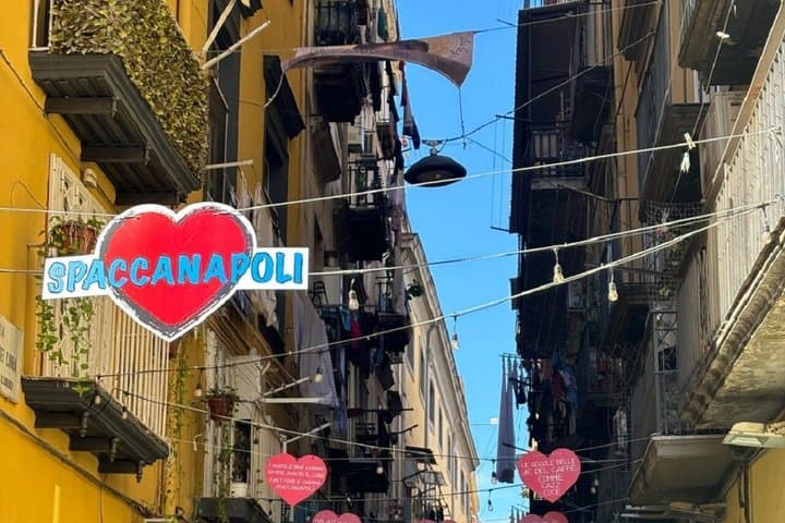 Naples historic center between alleys art and tradition