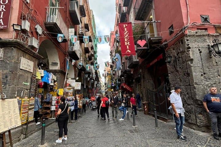 Naples historic center between alleys art and tradition