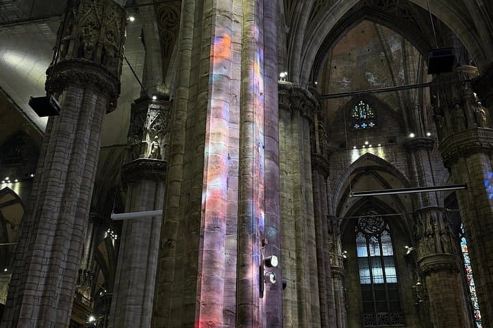 Sculpture of light inside Duomo