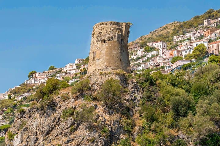 From Amalfi: Coast & Furore Fjord Boat Tour with Swim Break