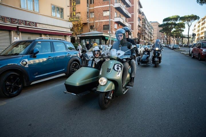 90 Minutes Panoramic Vespa Sidecar Tour of Rome