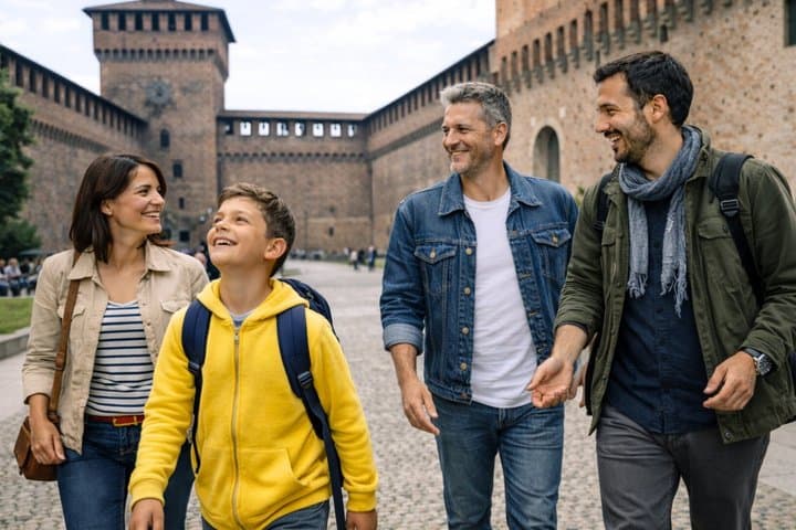 Milan Private Custom Family Walking Tour with Local