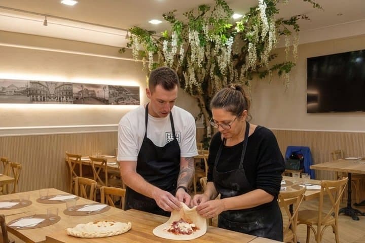 Authentic Naples Pizza & Calzone Class: Hands-on, Wine & Dessert
