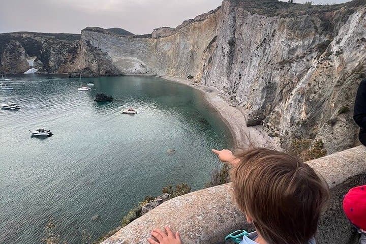 From Anzio: Ponza Boat Tour Swimming & Lunch + Ferry Tickets