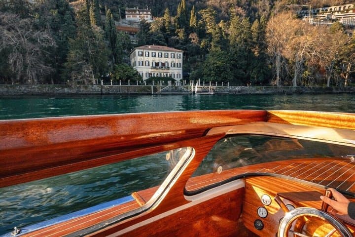 Shared Cruise on Classic Wooden Boat on Lake Como