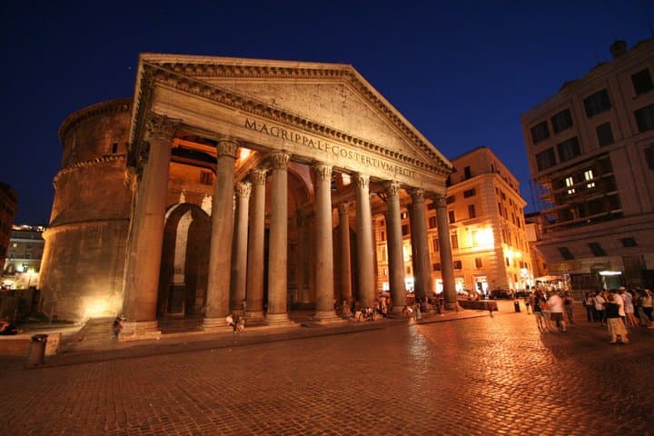 Rome by night St. Peter, Colosseum, Trevi Fountain and Pantheon