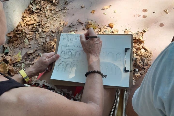 See the Colosseum Differently: Relax and Sketch