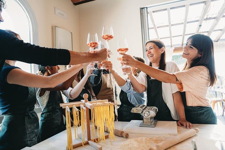 Make fresh pasta and Venetian Spritz Behind St.Mark Square