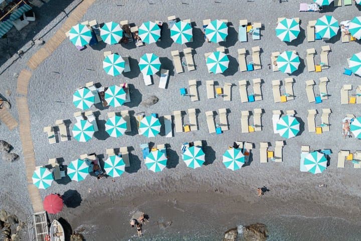 Amalfi Lido degli Artisti Beach Club Cot Umbrella Prosecco