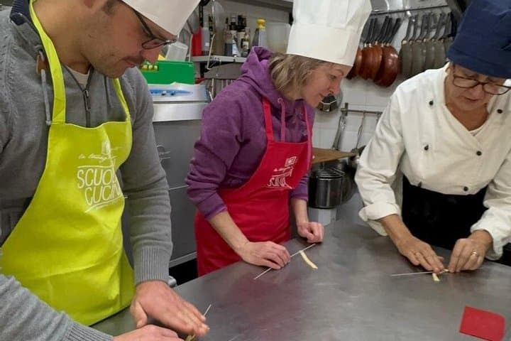 Sicilian Cannoli and pasta In the kitchen with chef Loredana