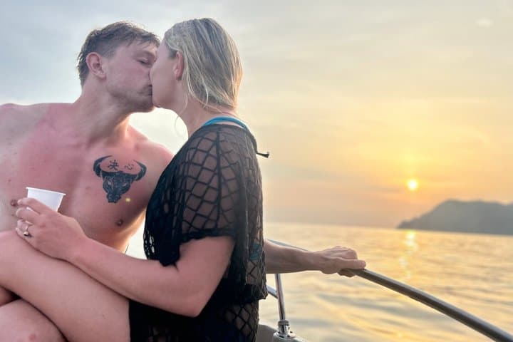 Small Group Cinque Terre Sunset Boat Tour with Prosecco and Swim