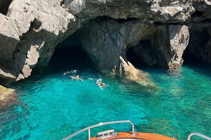 Capri Dolce Vita Wooden Gozzo Tour and Aperitivo - max 12 guests