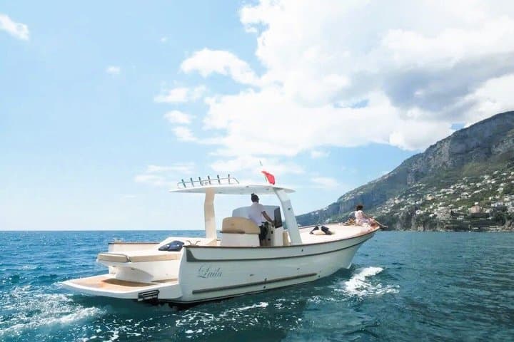 Day in Private Boat with Skipper from Salerno to Positano