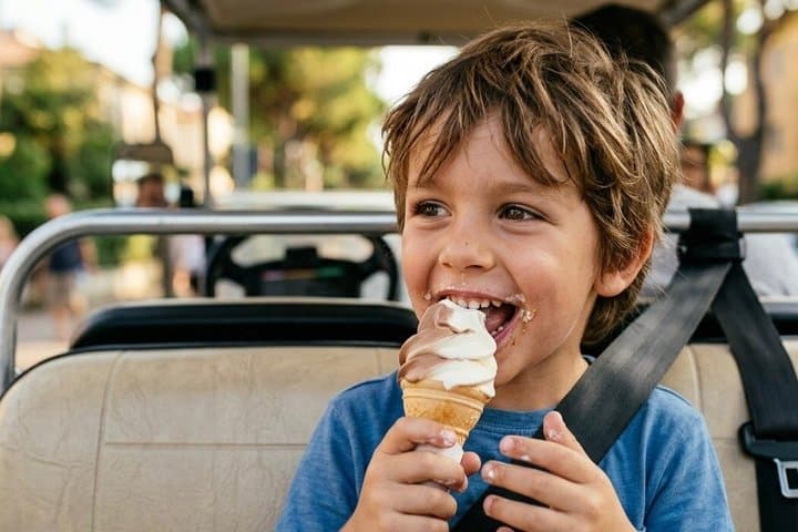 Rome : 3h Private Golf Cart Tour with Culinary Tasting