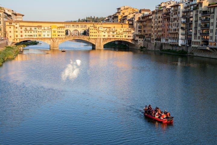 Soft Rafting in Florence under the Pontevecchio Arches